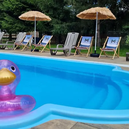 Mazurska Zatoka & - Nad Jeziorem Z Prywatna Plaza I Podgrzewanym Basenem Zewnetrznym, Mazury W Rytmie Slow Łukta